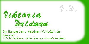 viktoria waldman business card